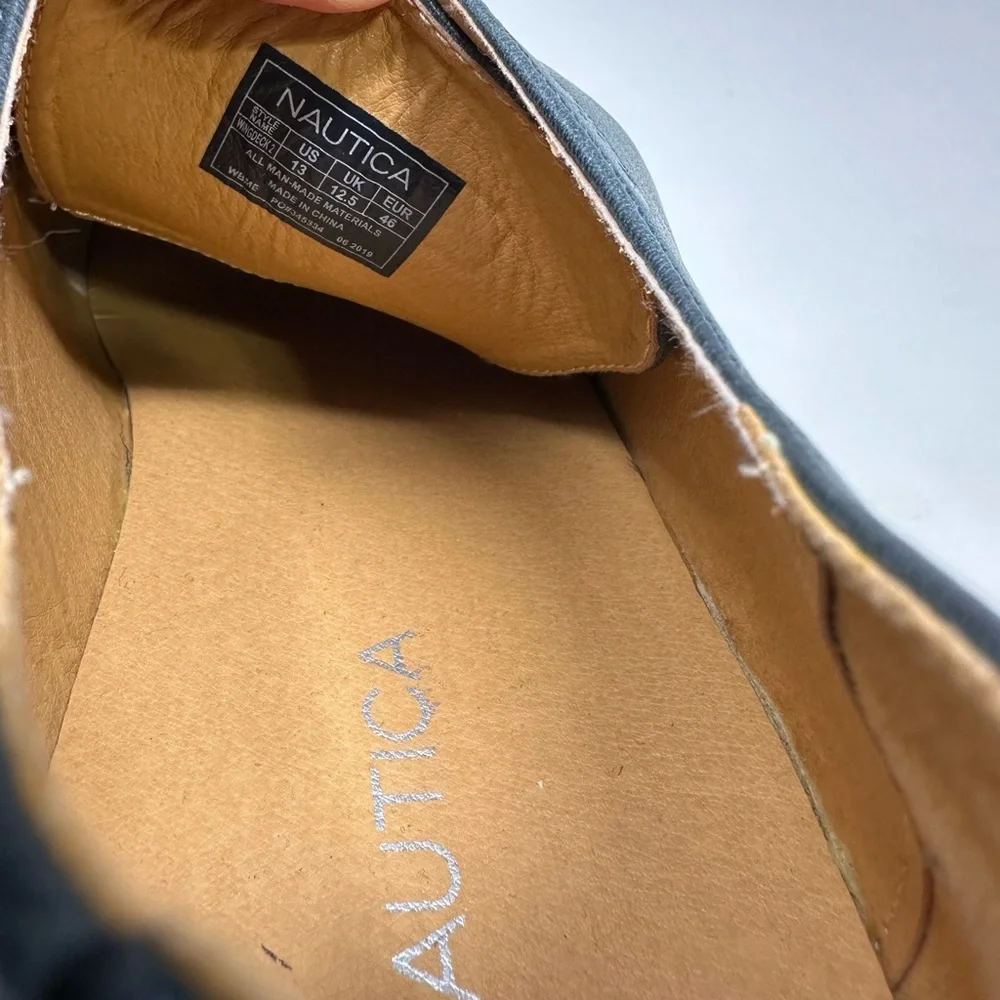 Nautica‎ Wingdeck Oxford Shoe Lace Up Blue Men's 13